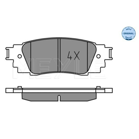 MEYLE 025 224 3415 Plaquettes de frein arrière pour RX RAV4 UX C-HR ES