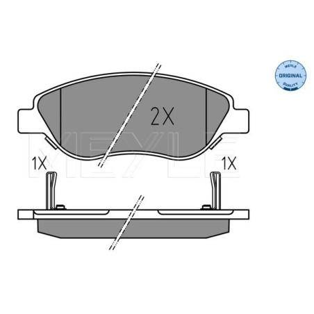 MEYLE 025 224 7619 Plaquettes de frein avant pour Fiat Tipo