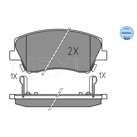 MEYLE 025 225 1817 Plaquettes de frein avant pour Elantra Ioniq Niro