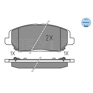 MEYLE 025 228 0420 Brake Pads Set Front for i30 Ceed XCeed ProCeed