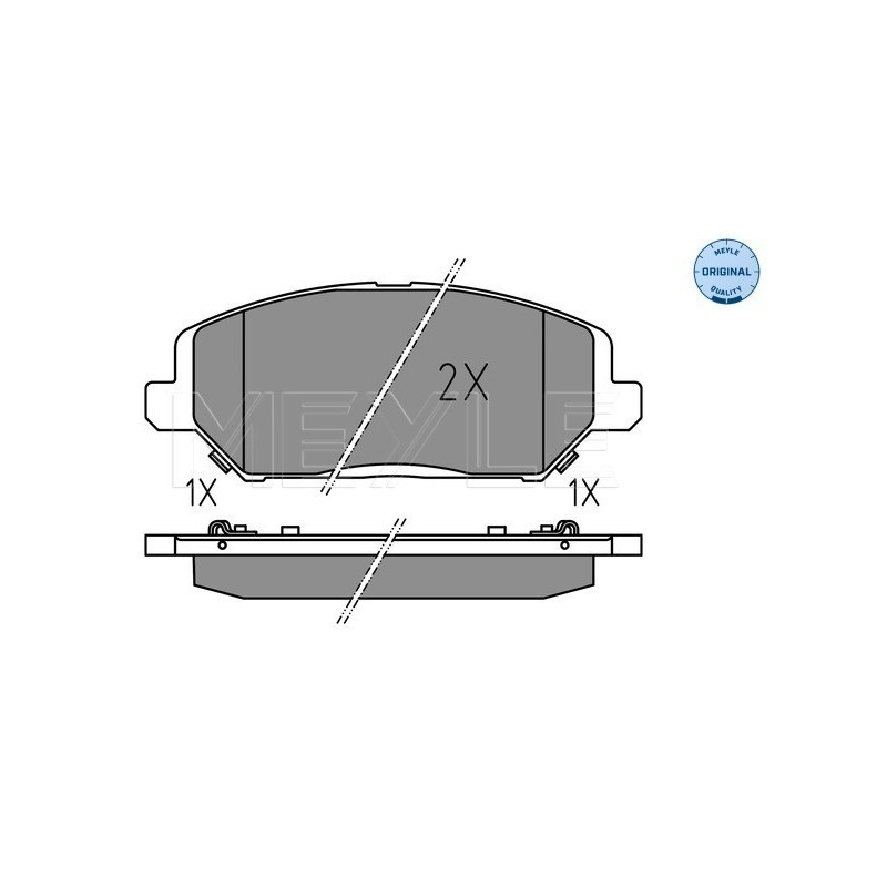 MEYLE 025 228 0420 Plaquettes de frein avant pour i30 Ceed XCeed ProCeed