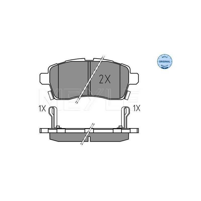 MEYLE 025 228 5015 Pastillas de freno delantero para Suzuki Ignis