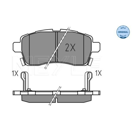 MEYLE 025 228 5015 Plaquettes de frein avant pour Suzuki Ignis