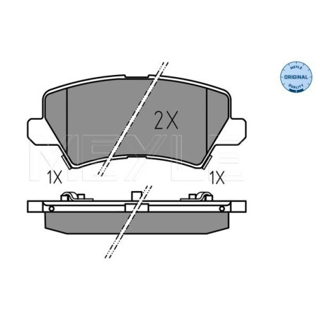 MEYLE 025 229 0115 Plaquettes de frein arrière pour Kia Picanto