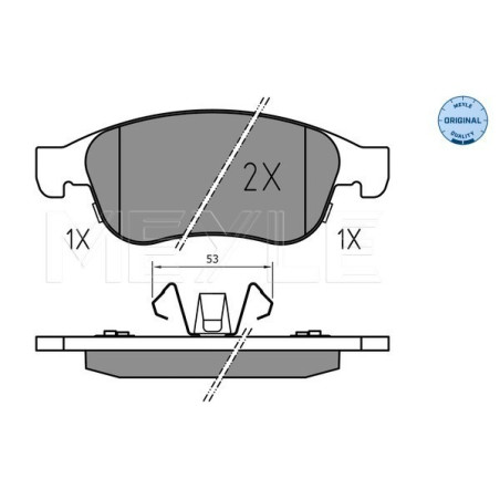MEYLE 025 245 3819 Pastiglie freno anteriore per 500X Renegade