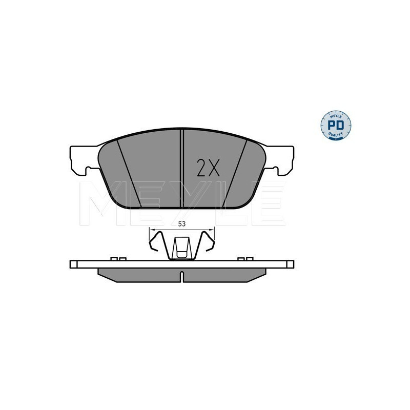MEYLE 025 255 5518/PD Brake Pads Set Front for Ford Transit