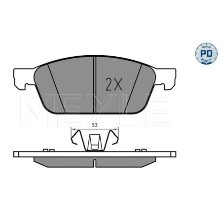 MEYLE 025 255 5518/PD Plaquettes de frein avant pour Ford Transit