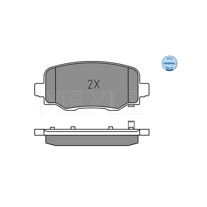 MEYLE 025 257 3418 Plaquettes de frein arrière pour Jeep Cherokee