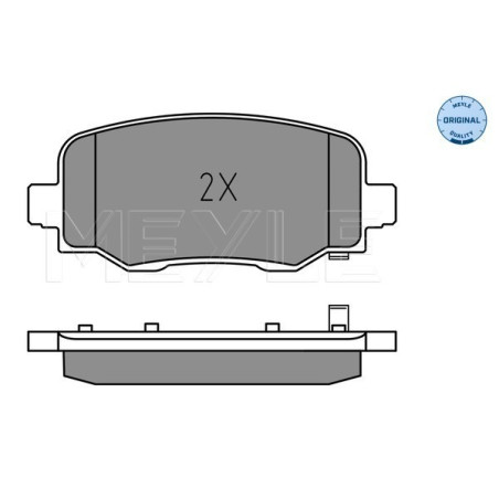 MEYLE 025 257 3418 Brake Pads Set Rear for Jeep Cherokee