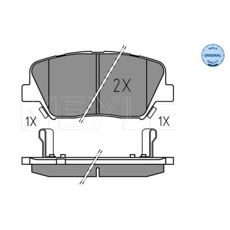 MEYLE 025 257 5717 Plaquettes de frein avant pour Carens Grandeur Sorento Nexo