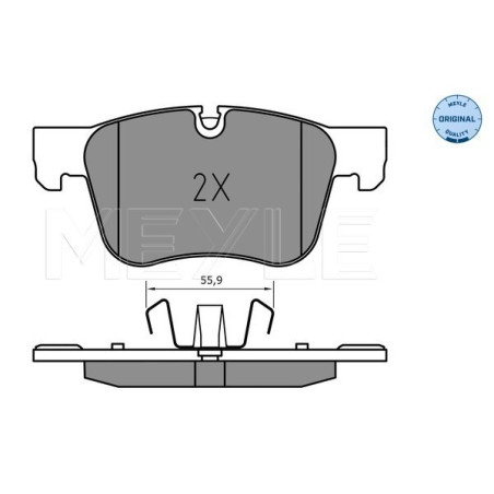 MEYLE 025 258 3317 Klocki hamulcowe przód dla 308 C4 Picasso Grand Picasso Spacetourer