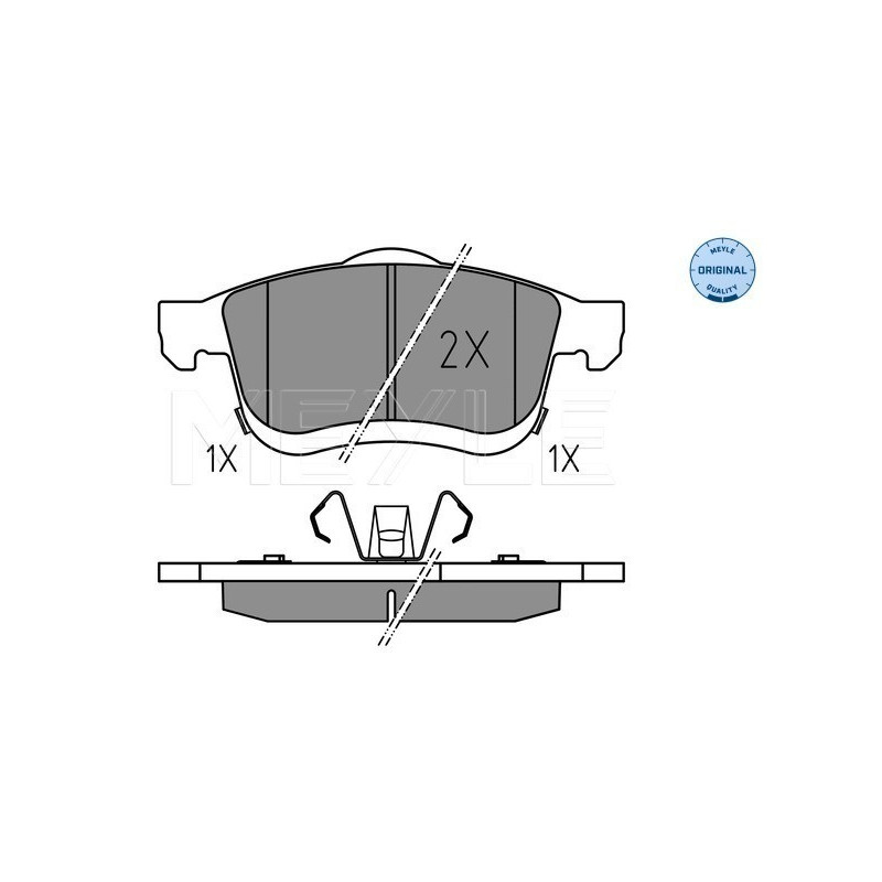 MEYLE 025 259 0621 Klocki hamulcowe przód dla Fiat 500L