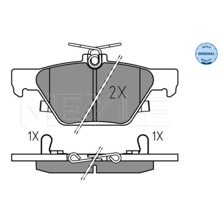 MEYLE 025 221 5814 Brzdové destičky zadní pro Impreza Outback XV Legacy Levorg WRX