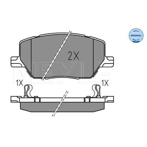 MEYLE 025 221 6520 Plaquettes de frein avant pour Renegade 500X Compass
