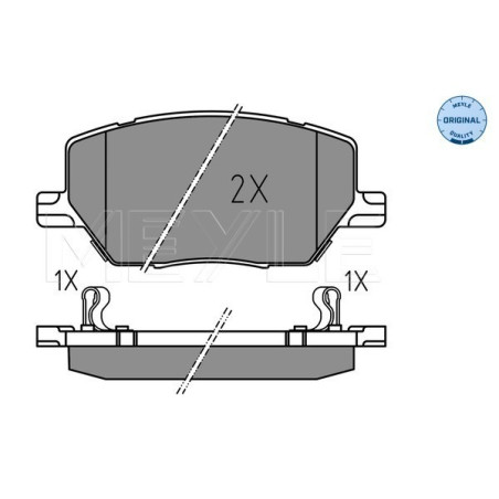 MEYLE 025 221 6520 Pastiglie freno anteriore per Renegade 500X Compass