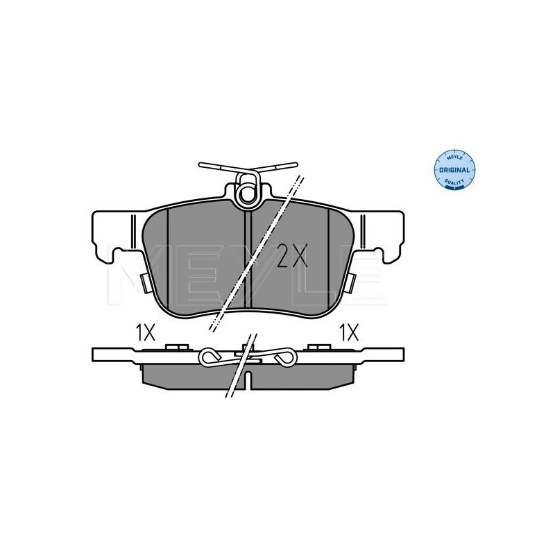 MEYLE 025 222 3116 Brake Pads Set Rear for Mondeo Focus Kuga Galaxy S-Max Edge