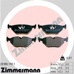 ZIMMERMANN 20180.170.1 Pastiglie freno Posteriore per