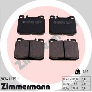 ZIMMERMANN 20341.175.1 Pastillas de freno Delantero para