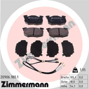 ZIMMERMANN 20906.180.1 Plaquettes de frein