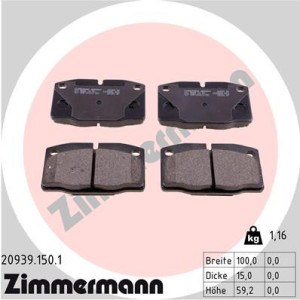 ZIMMERMANN 20939.150.1 Pastillas de freno