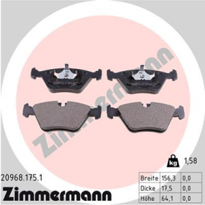 ZIMMERMANN 20968.175.1 Pastiglie freno Anteriore per