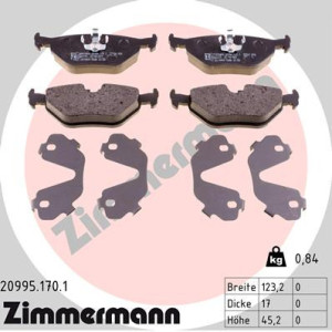 ZIMMERMANN 20995.170.1 Brake Pad Set Rear for