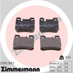 ZIMMERMANN 21301.150.1 Brzdové destičky