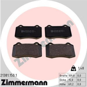 ZIMMERMANN 21381.150.1 Klocki hamulcowe Przód dla