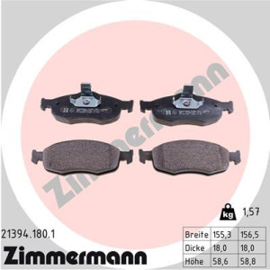ZIMMERMANN 21394.180.1 Klocki hamulcowe