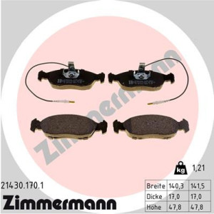 ZIMMERMANN 21430.170.1 Pastillas de freno