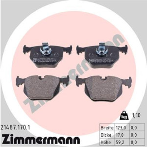 ZIMMERMANN 21487.170.1 Plaquettes de frein Arrière pour