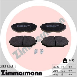 ZIMMERMANN 21552.145.1 Pastiglie freno Anteriore per