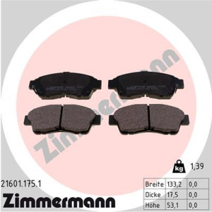 ZIMMERMANN 21601.175.1 Brake Pads Set Front for