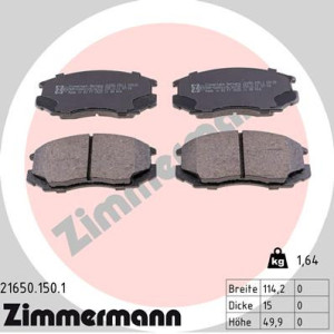 ZIMMERMANN 21650.150.1 Pastillas de freno Delantero para