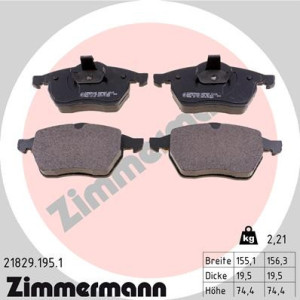 ZIMMERMANN 21829.195.1 Plaquettes de frein