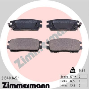 ZIMMERMANN 21840.145.1 Plaquettes de frein Arrière pour
