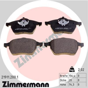 ZIMMERMANN 21911.200.1 Pastillas de freno Delantero para