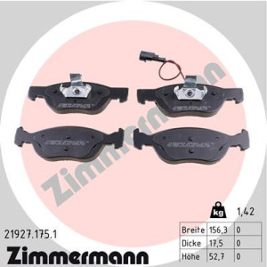 ZIMMERMANN 21927.175.1 Pastillas de freno Delantero para