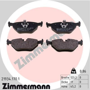 ZIMMERMANN 21934.170.1 Pastillas de freno