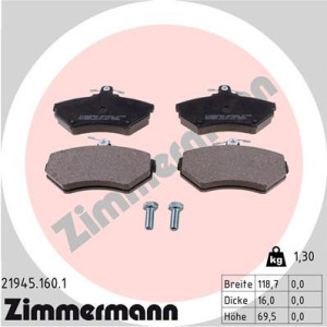 ZIMMERMANN 21945.160.1 Pastiglie freno Anteriore per