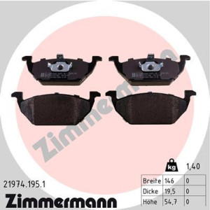 ZIMMERMANN 21974.195.1 Pastillas de freno Delantero para