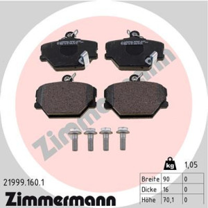 ZIMMERMANN 21999.160.1 Brake Pads Set Front for