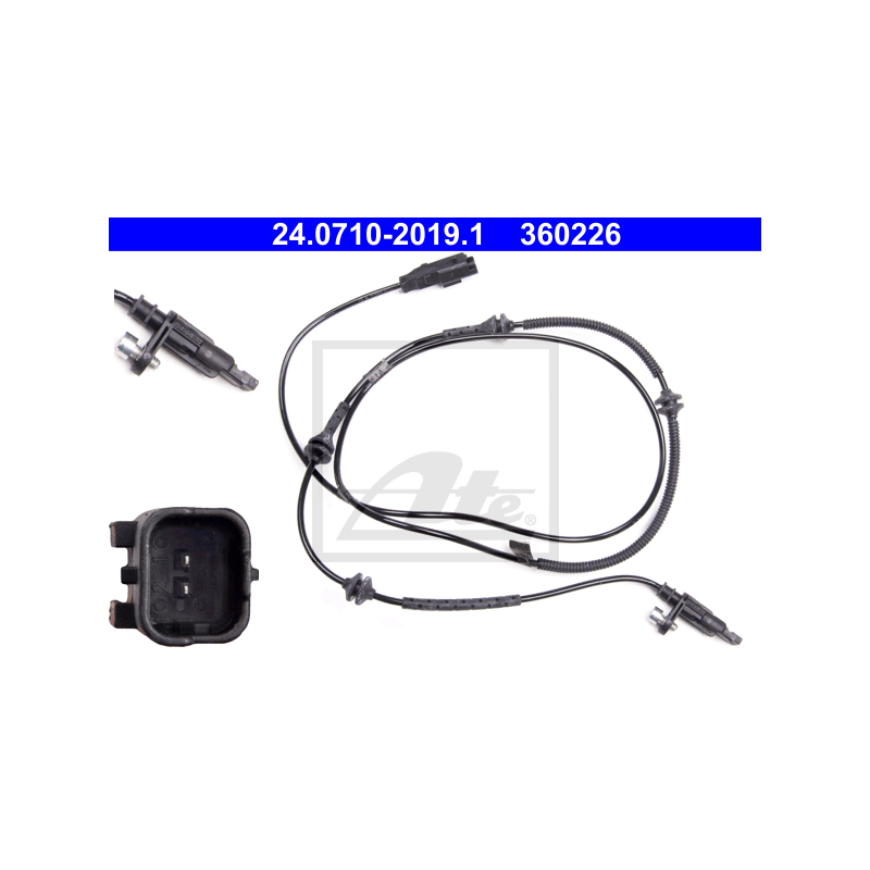 ATE 24.0710-2019.1 Snímač ABS zadní pro 407 C6