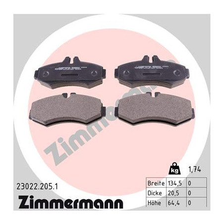 ZIMMERMANN 23022.205.1 Pastiglie freno