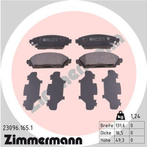 ZIMMERMANN 23096.165.1 Plaquettes de frein Avant pour