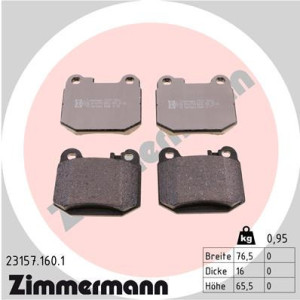 ZIMMERMANN 23157.160.1 Pastiglie freno Posteriore per