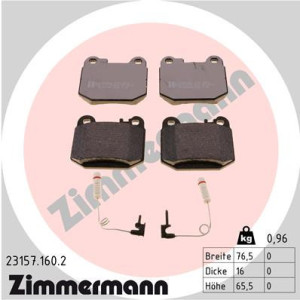 ZIMMERMANN 23157.160.2 Pastillas de freno