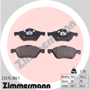 ZIMMERMANN 23215.180.1 Pastillas de freno Delantero para
