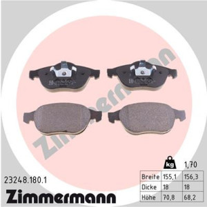 ZIMMERMANN 23248.180.1 Pastiglie freno Anteriore per