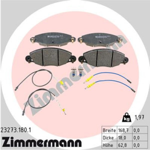 ZIMMERMANN 23273.180.1 Pastillas de freno Delantero para